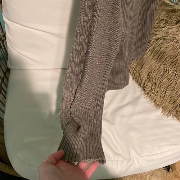 Taupe Pendleton knit sweater - Picture 5 of 6